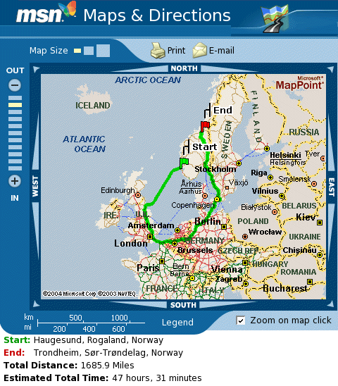 Routenplanung (Februar 2005)