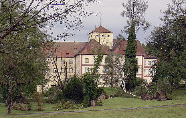Sturmschden bei Schloss Langenstein